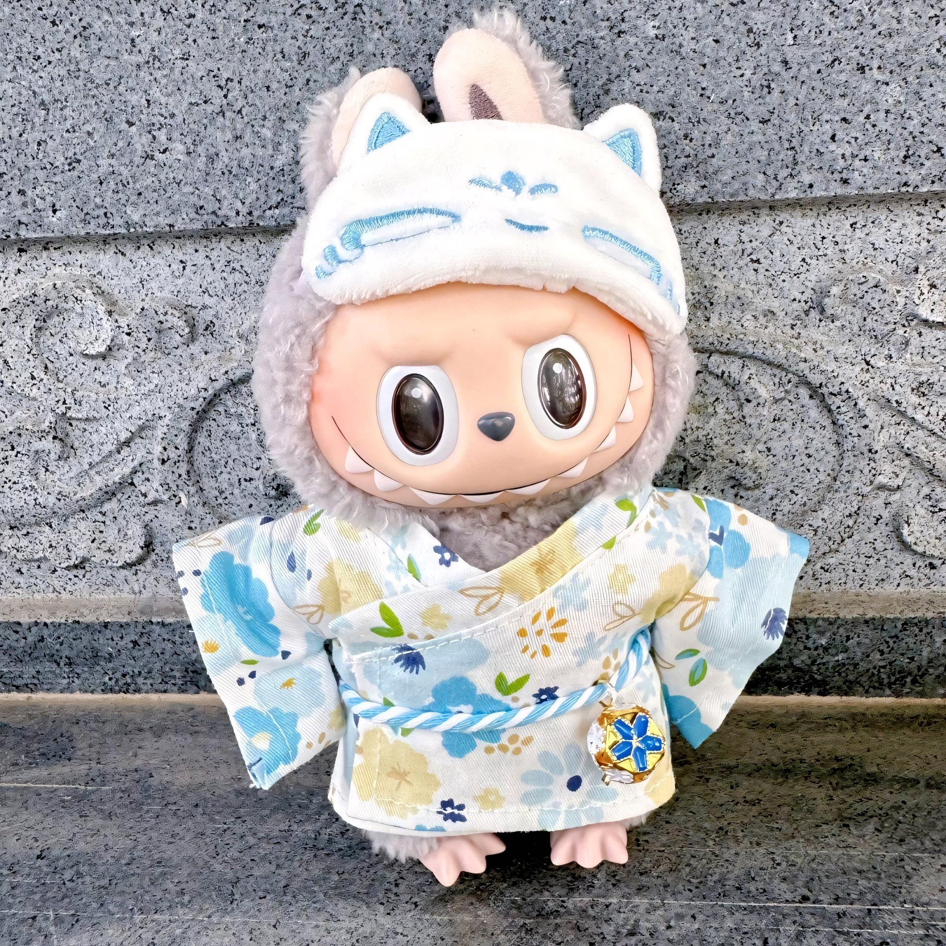 Labubu Doll Clothes Handmade Yukata Outfit Set Japanese Kimono Style Labubu Accessory Doll Not Included