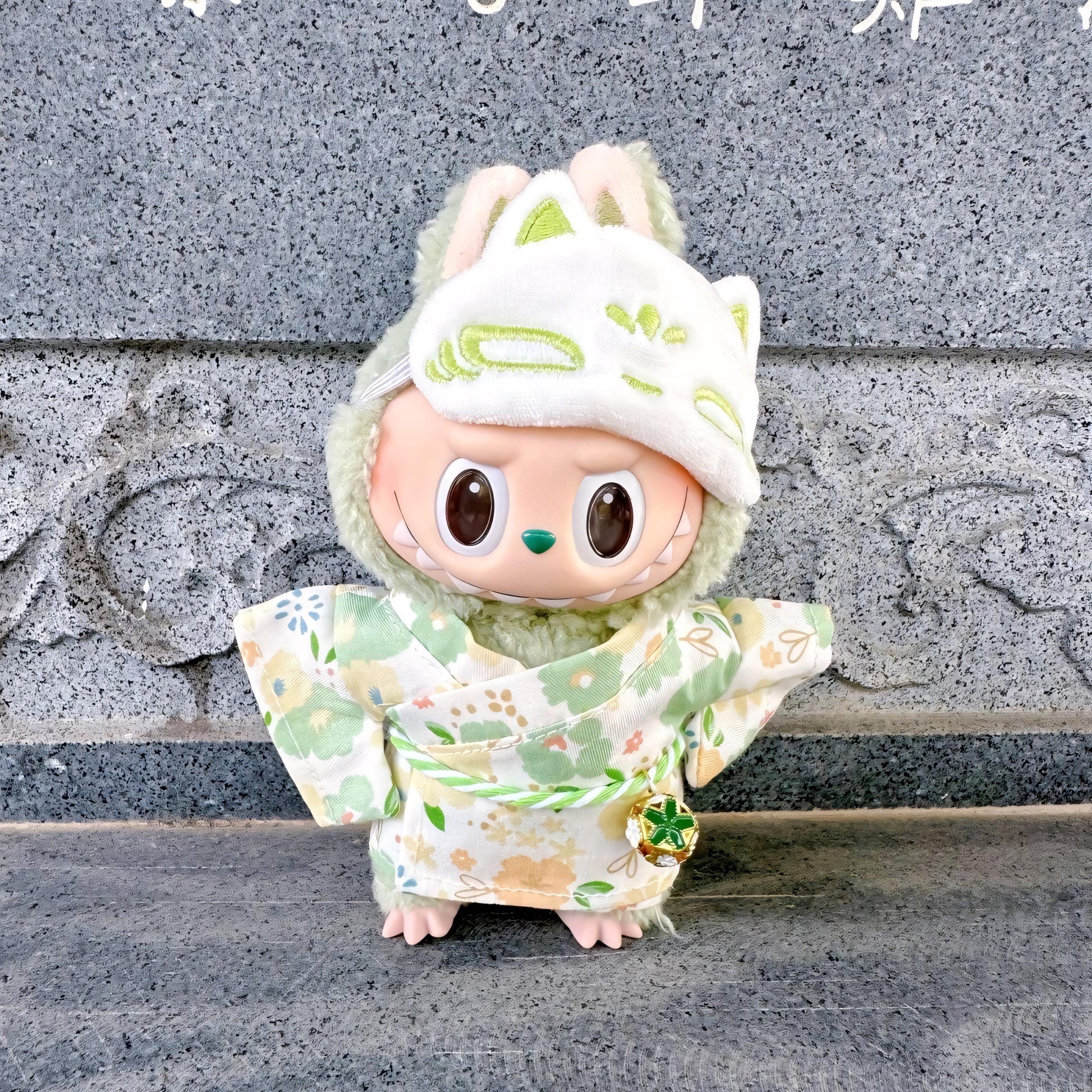 Labubu Doll Clothes Handmade Yukata Outfit Set Japanese Kimono Style Labubu Accessory Doll Not Included