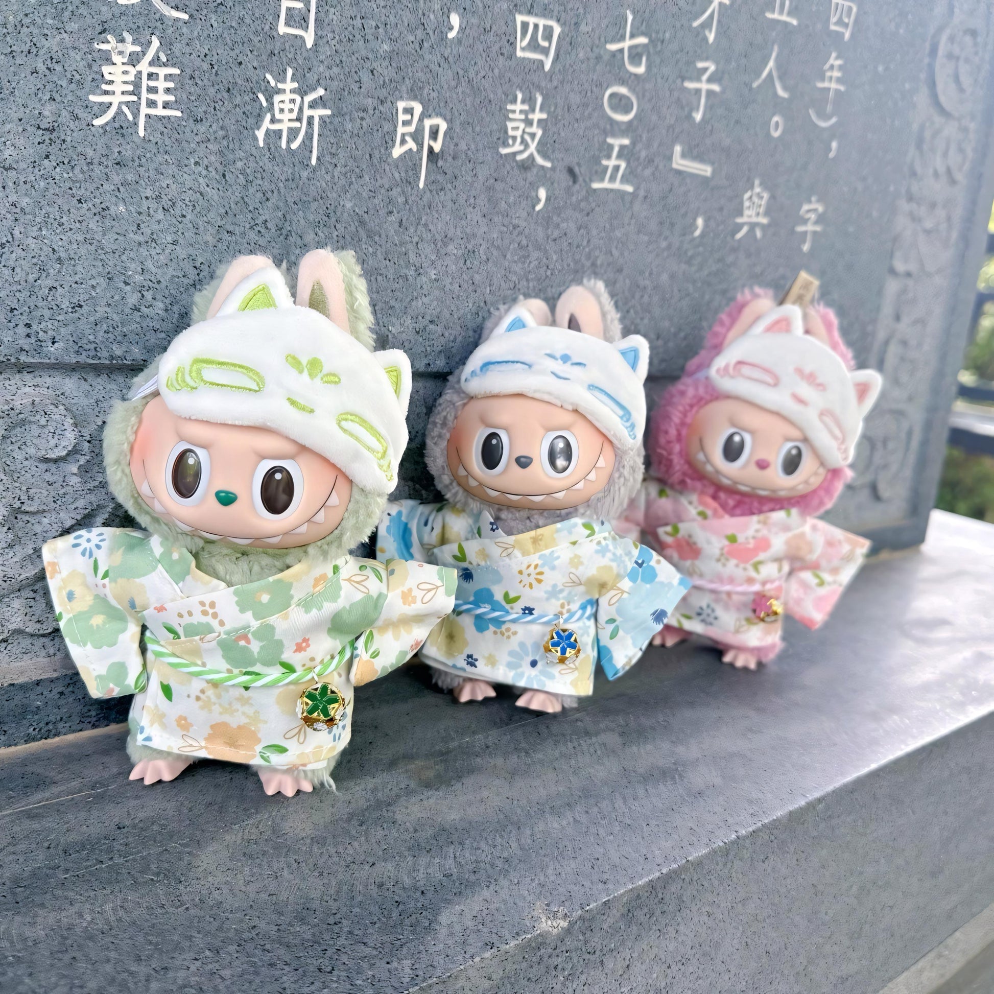 Labubu Doll Clothes Handmade Yukata Outfit Set Japanese Kimono Style Labubu Accessory Doll Not Included