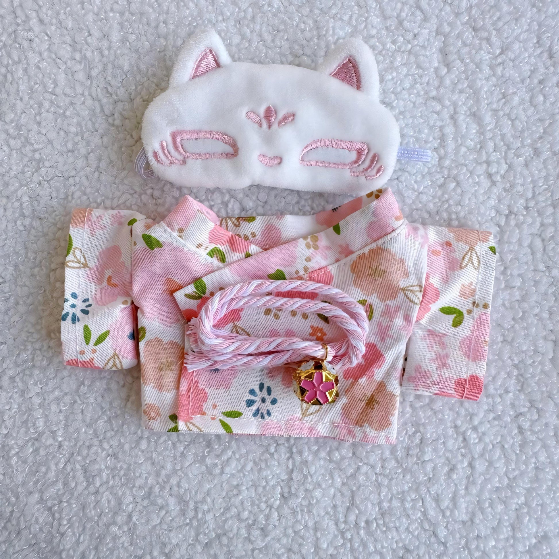Labubu Doll Clothes Handmade Yukata Outfit Set Japanese Kimono Style Labubu Accessory Doll Not Included