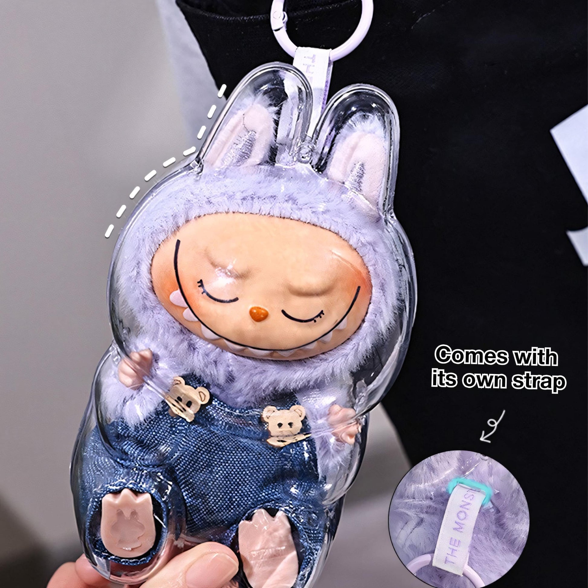 Labubu Outfit Anti-Dust Cover Crystal Acrylic Display Labubu Clothes Protective Case Hard Shell Box Case Labubu Accessory Doll Not Included