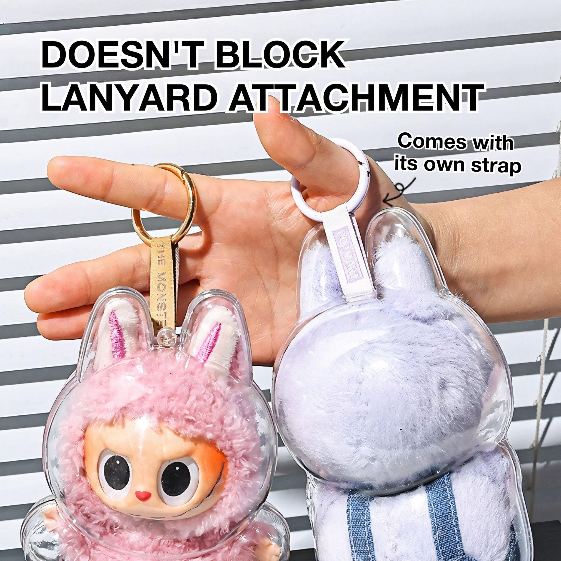 Labubu Outfit Anti-Dust Cover Crystal Acrylic Display Labubu Clothes Protective Case Hard Shell Box Case Labubu Accessory Doll Not Included